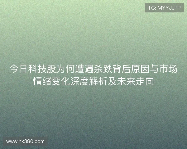 今日科技股为何遭遇杀跌背后原因与市场情绪变化深度解析及未来走向